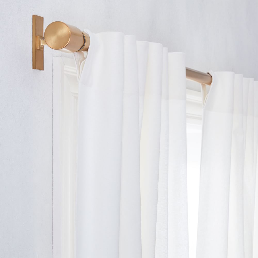 White linen blackout curtains discount